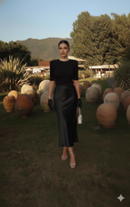 Velora Satin Skirt
