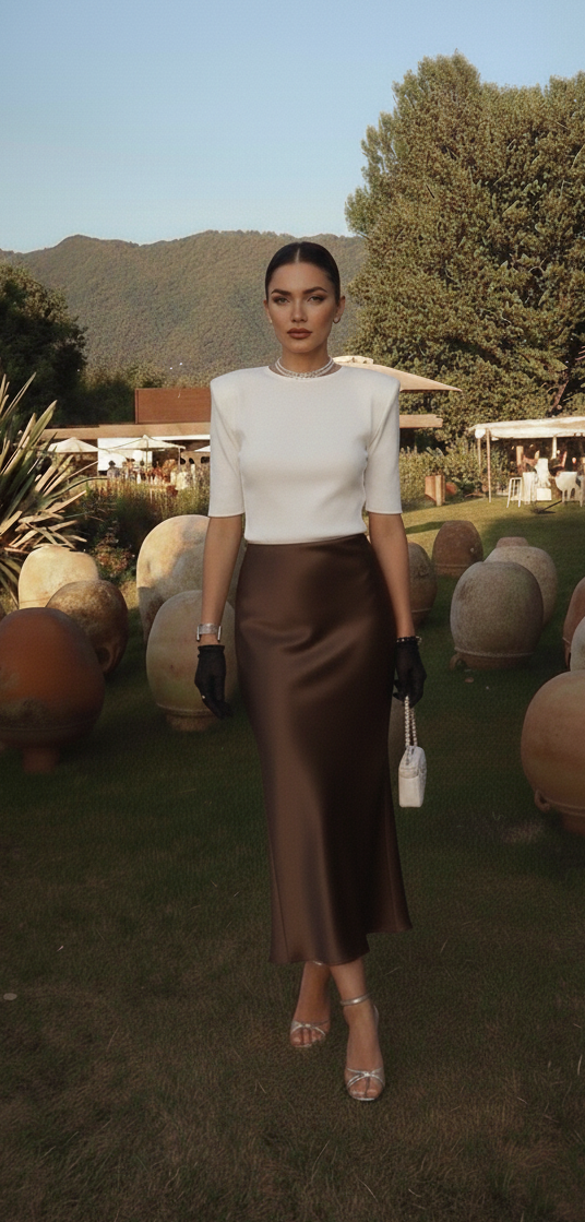 Velora Satin Skirt