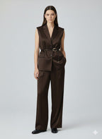 Black vest Co ord set