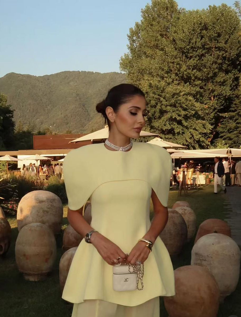 The Aurelia Cape Peplum Co-ord Set